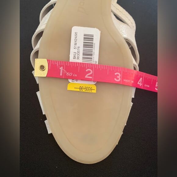 PAUL GREEN Women’s ECO Lucia D'Orsay Peep-Toe Sandal, Mineral Antic Metallic,7.5 - Picture 10 of 14